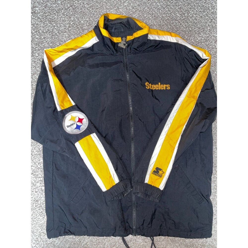 Men's Vintage Starter Pittsburgh Steelers Windbreaker XL